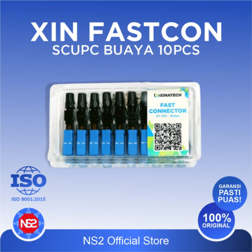 Fast Connector SC UPC Buaya Isi 10Pcs - Konektor FTTH Biru - Low Insert Loss 0.36dB