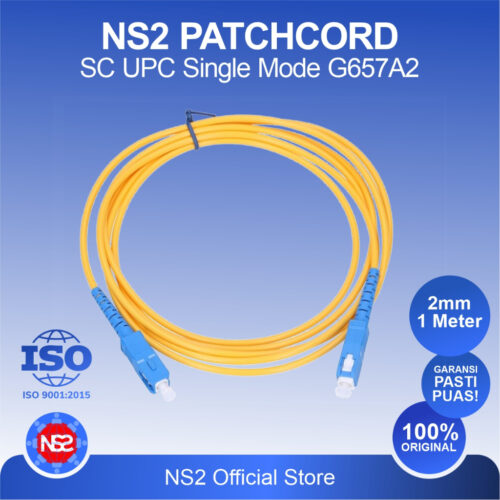 Kabel Patch Cord Patchcord SC-UPC to SC-UPC Simplex SM 3 Meter Fiber Optic FTTH FO